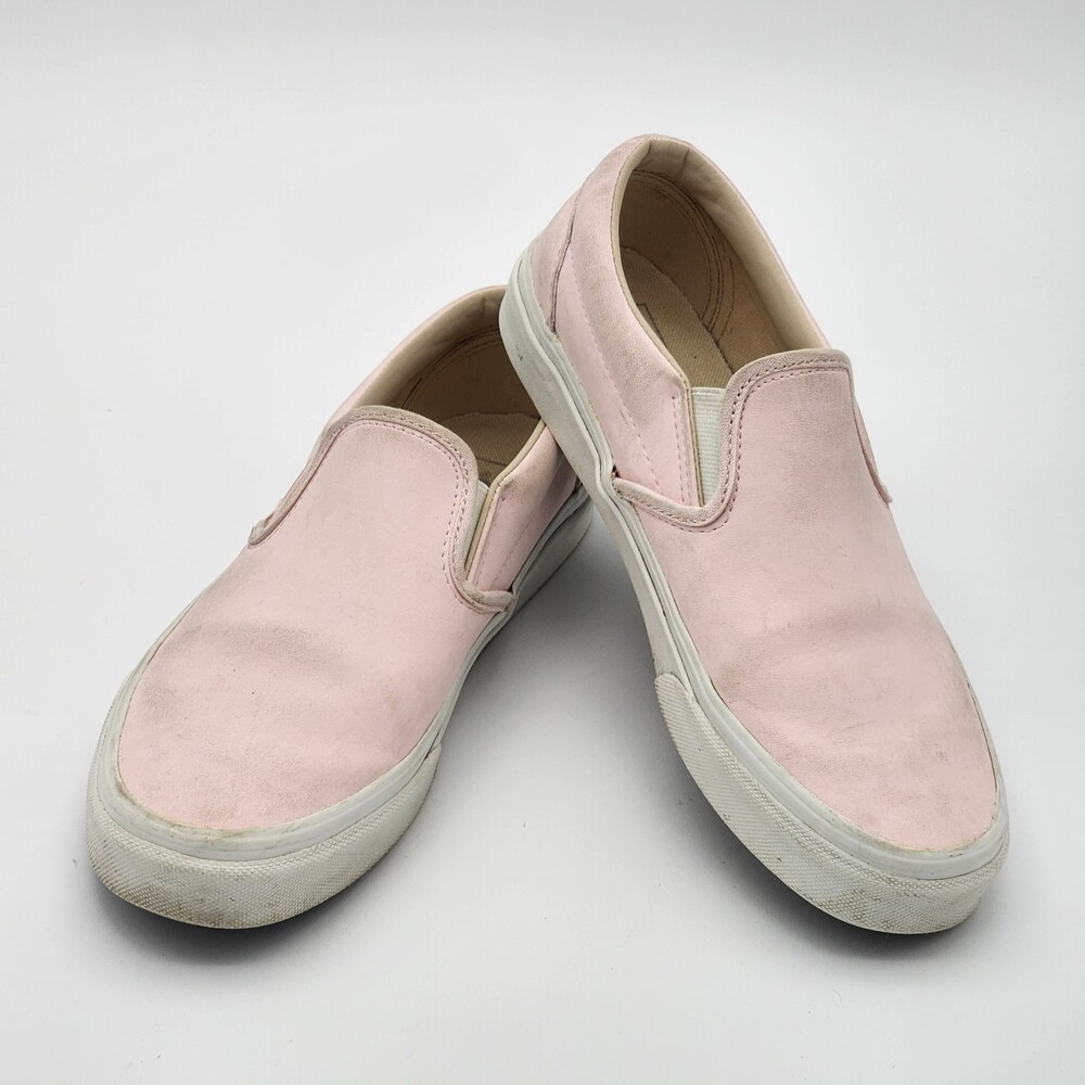 Vans Classic Canvas Slip On Shoe Sneakers Pastel Pink Women's Size 8